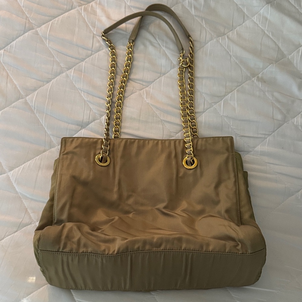 Authentic Pre- loved Prada  Shoulder Bag with Gold Chain Straps